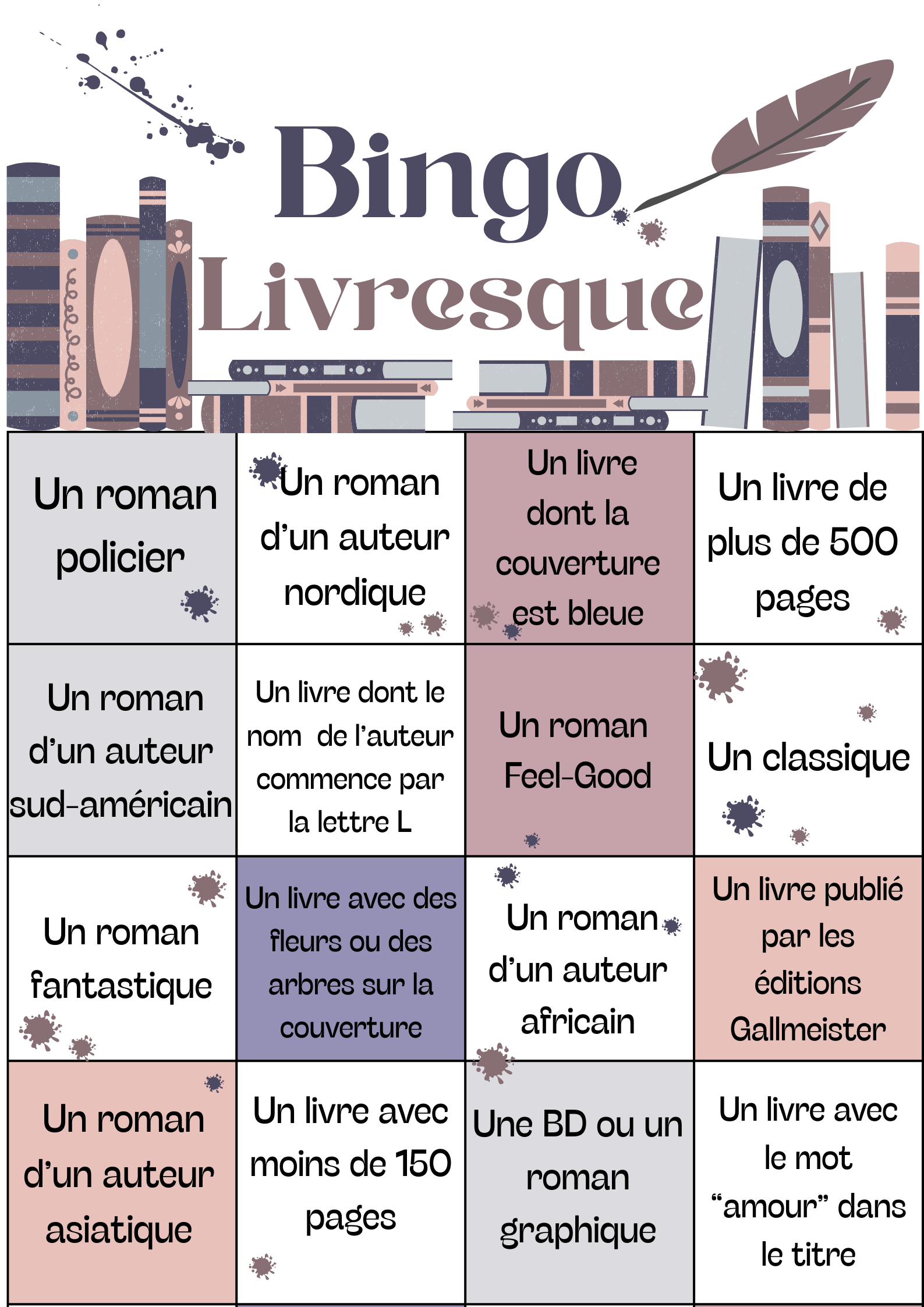 Bingo Littéraire